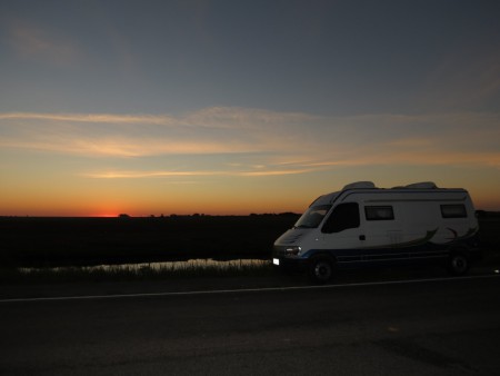 Por do Sol no Taim